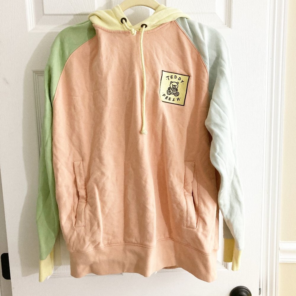 Teddy Fresh Colorblock Hoodie Size M